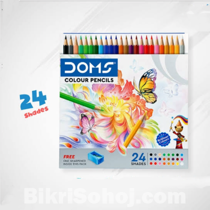 Doms Colour Pencil 24 Shades Big Size